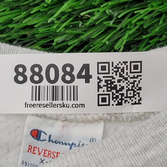 Vintage Champion Reverse-Weave Sweatshirt L/XL 23x26 Crop USA - Picture 16 of 16